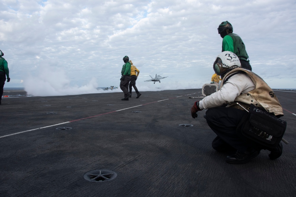 USS Ronald Reagan (CVN 76) conducts flight operations