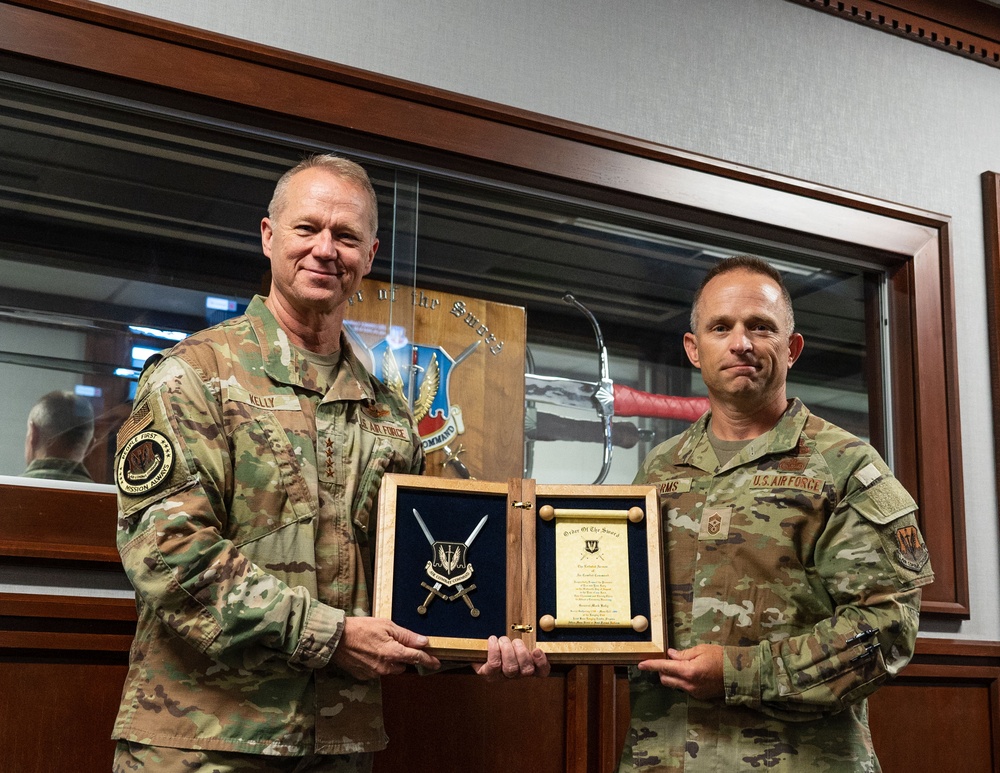 ACC commander accepts Order of the Sword induction invitation