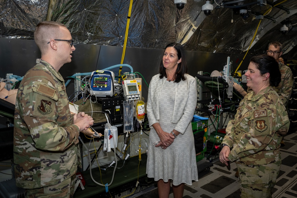 The Hon. Kristyn Jones visits Wright-Patterson AFB