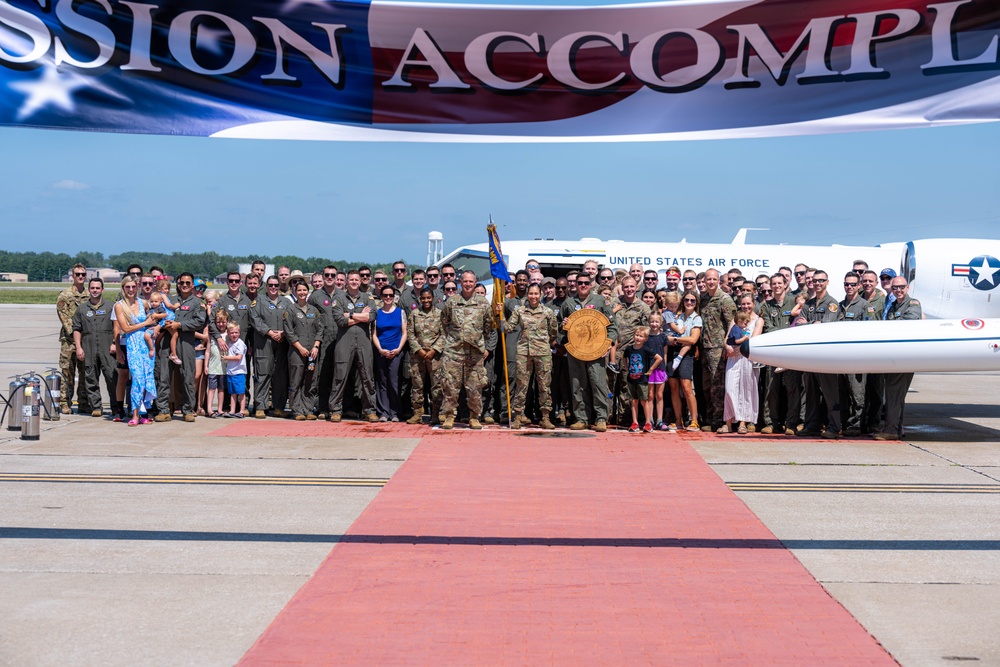 Al-Udeid Airbase bid a fond farewell to the C-21 after 32 years
