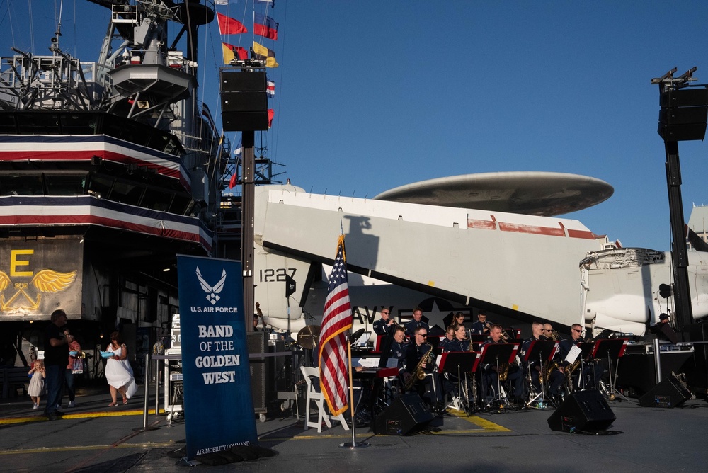 The Commanders at the USS Midway