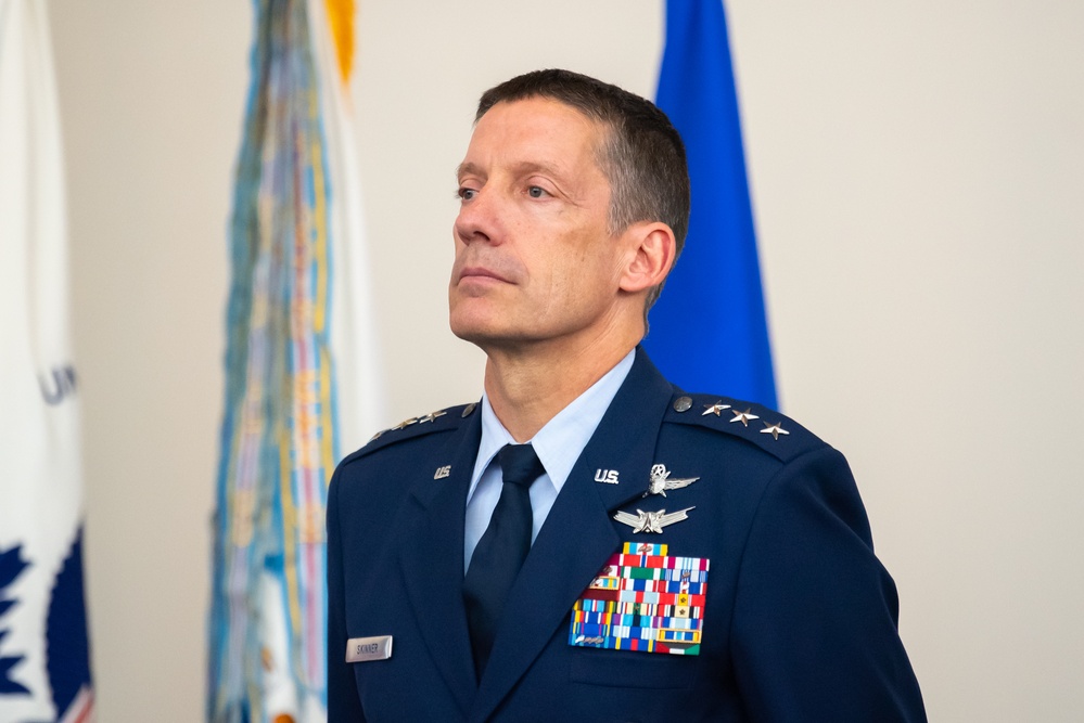 DISA Global Field Command hold change of command ceremony at Scott AFB