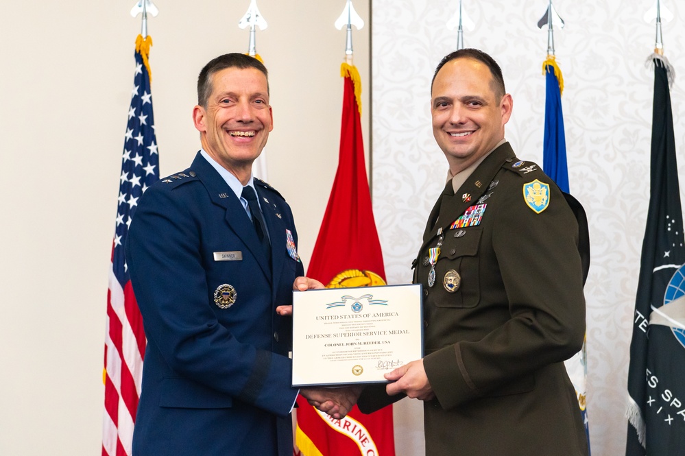 DISA Global Field Command hold change of command ceremony at Scott AFB