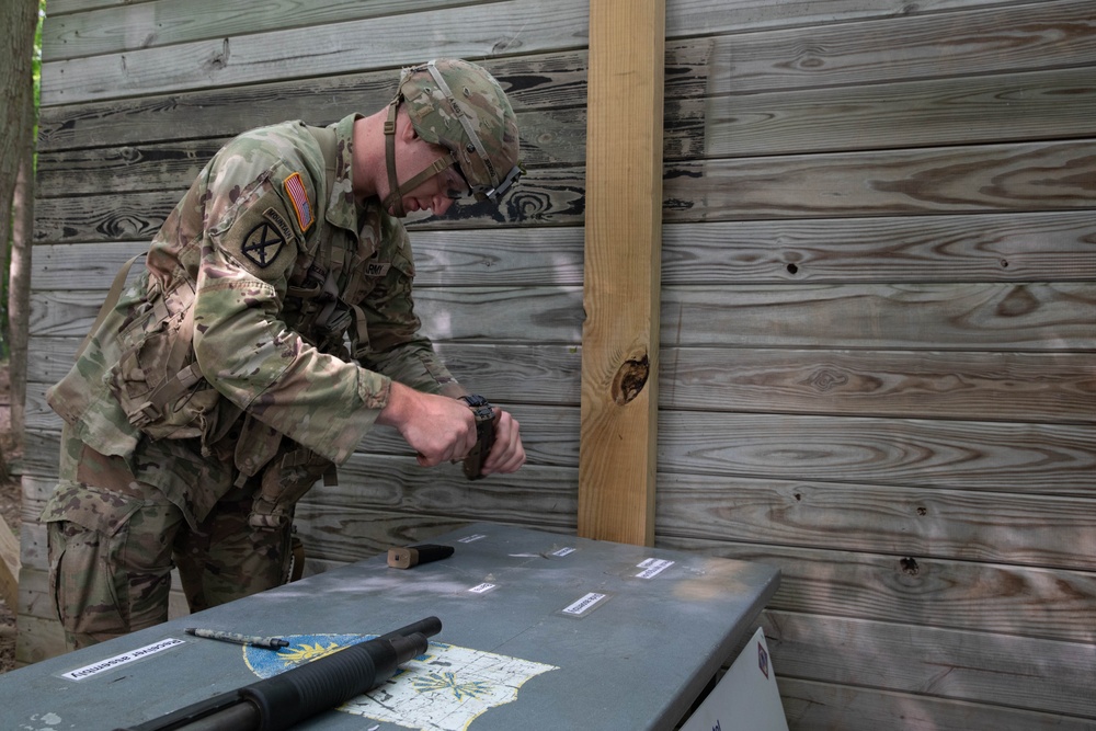 Soldiers from across the XVIII Airborne Corps compete in Best Squad Competition