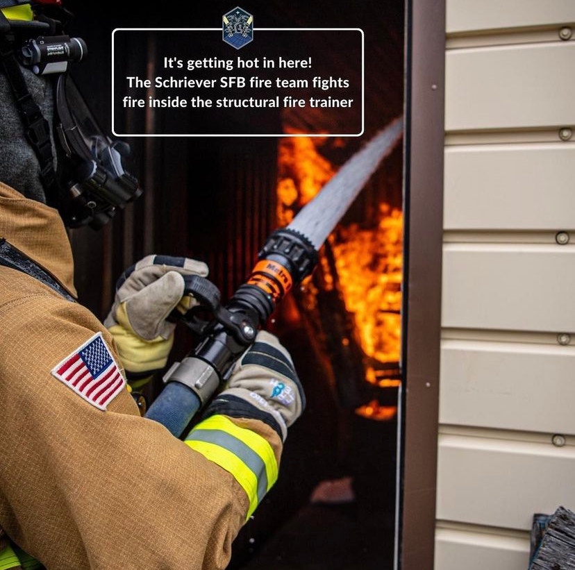 Colonel Hanson Visits the Schriever Fire Department