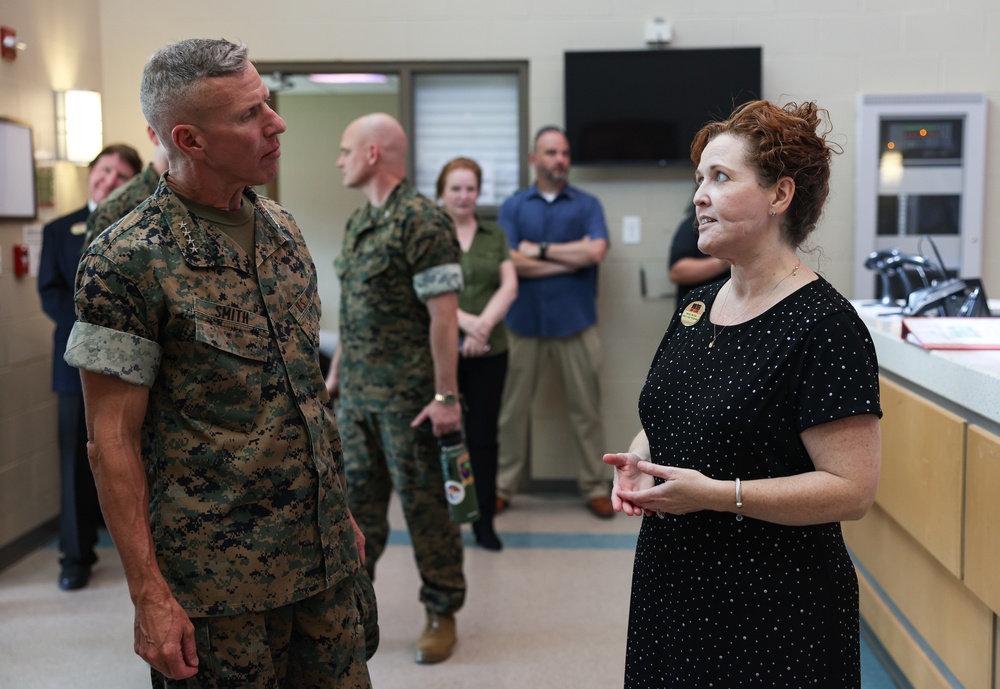 Assistant Commandant of the Marine Corps Visits Camp Lejeune