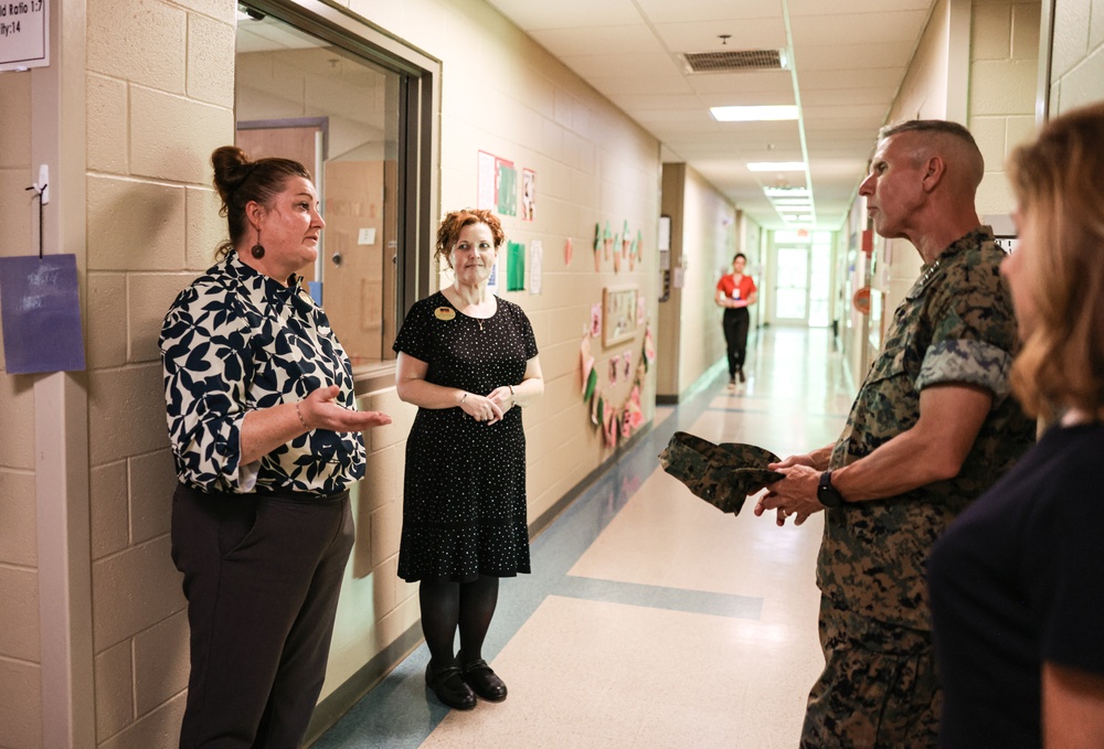 Assistant Commandant of the Marine Corps Visits Camp Lejeune