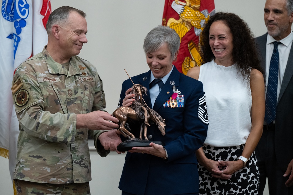 Chief Master Sgt. Casy Boomershine retires