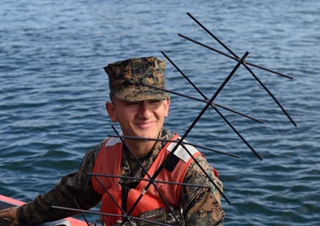 Coast Guard and Marine Corps members test communications during joint interagency communication exercise in San Diego