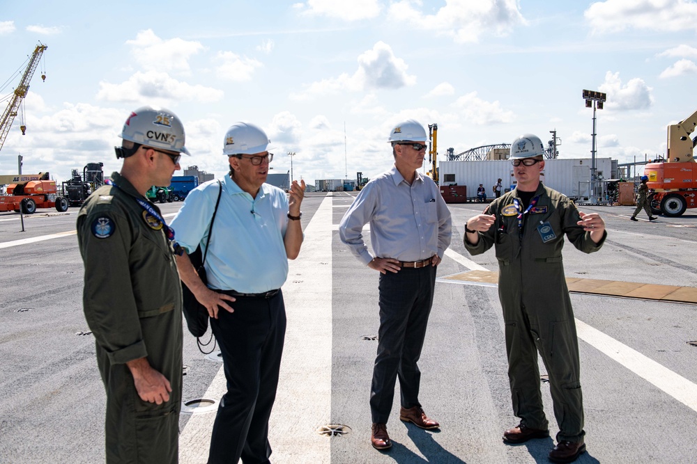 Truman is the flagship of the Harry S. Truman Carrier Strike Group and is currently in port aboard Naval Station Norfolk.