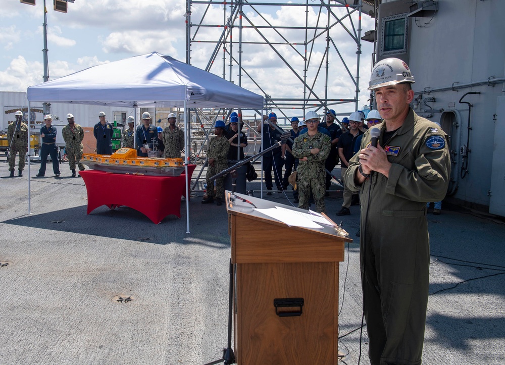 Truman is the flagship of the Harry S. Truman Carrier Strike Group and is currently in port aboard Naval Station Norfolk.