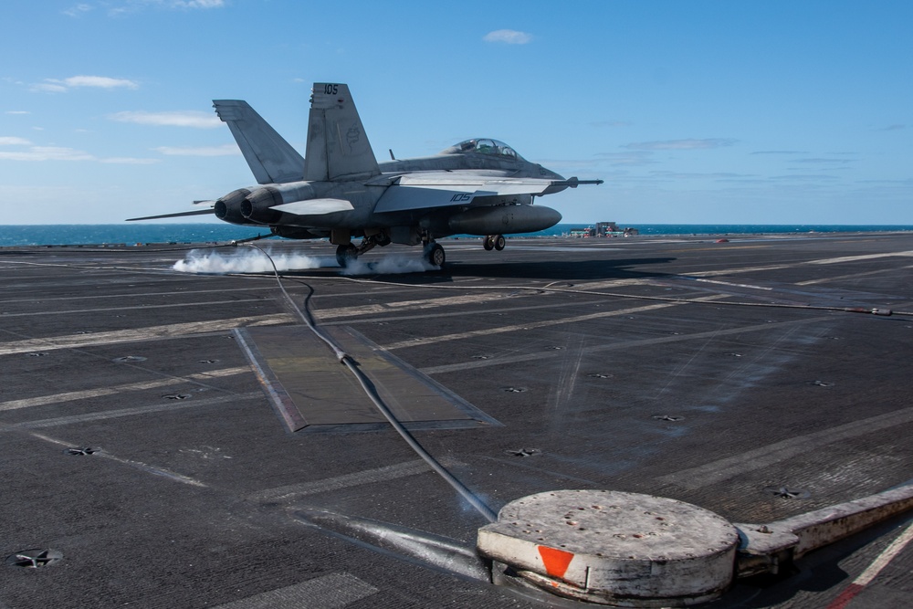 USS Ronald Reagan (CVN 76) conducts flight operations in support of Talisman Sabre 23