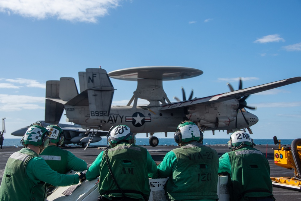 USS Ronald Reagan (CVN 76) conducts flight operations in support of Talisman Sabre 23