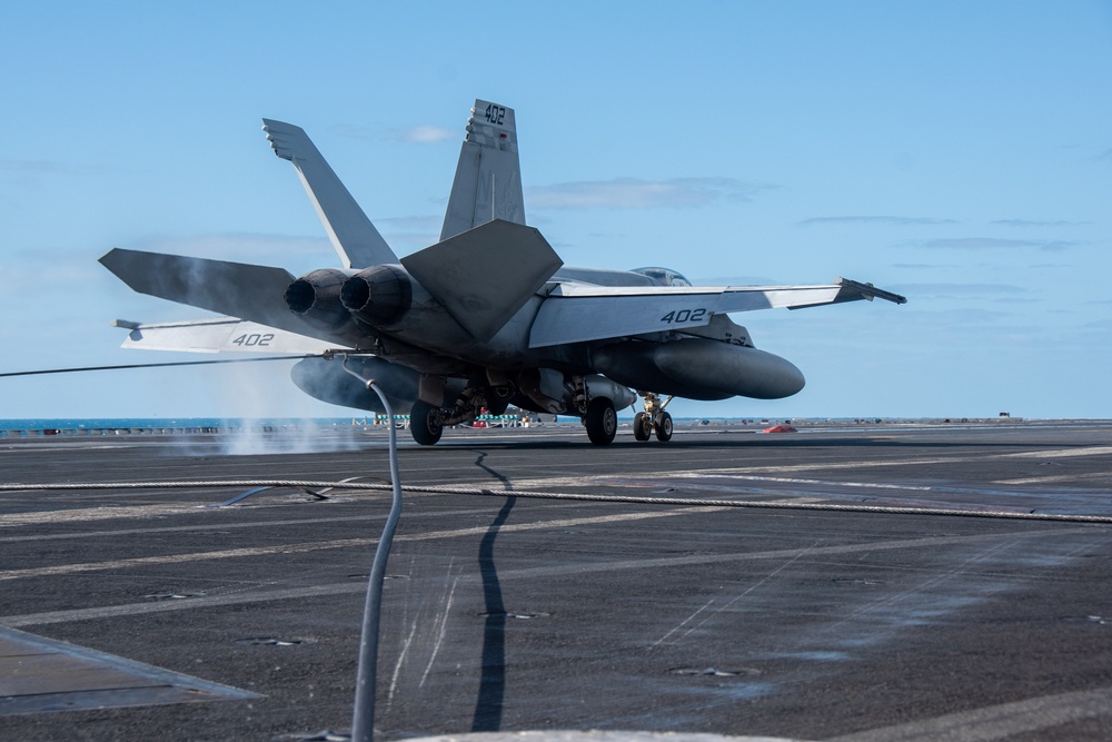 USS Ronald Reagan (CVN 76) conducts flight operations in support of Talisman Sabre 23