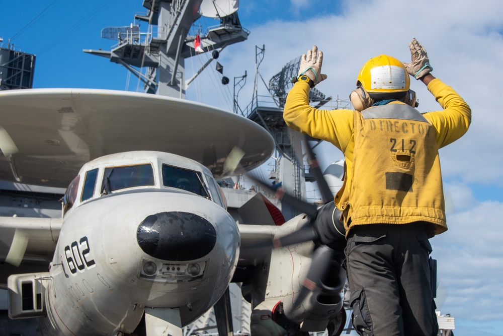 USS Ronald Reagan (CVN 76) conducts flight operations in support of Talisman Sabre 23