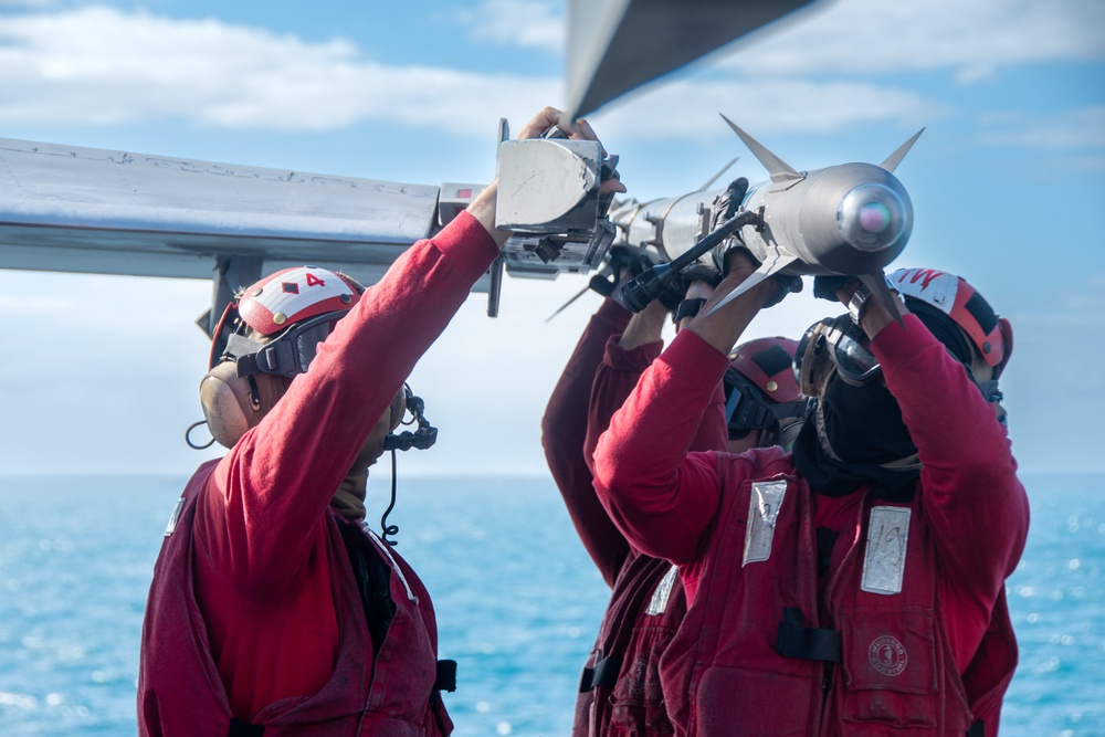 USS Ronald Reagan (CVN 76) conducts flight operations in support of Talisman Sabre 23