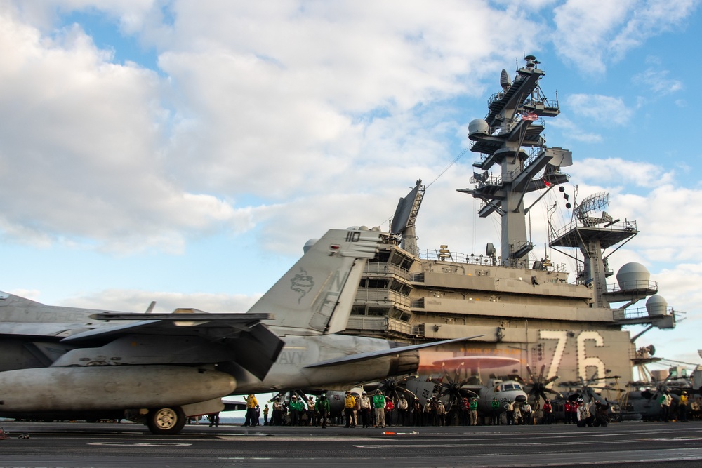 USS Ronald Reagan (CVN 76) conducts flight operations in support of Talisman Sabre 23