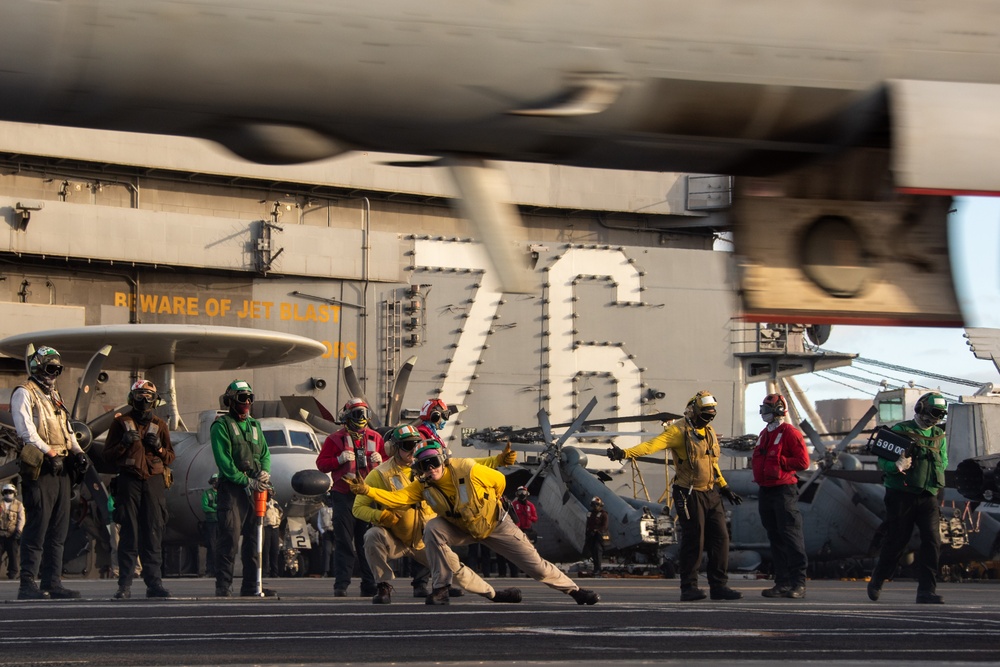 USS Ronald Reagan (CVN 76) conducts flight operations in support of Talisman Sabre 23