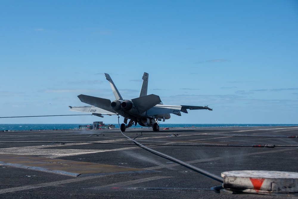 USS Ronald Reagan (CVN 76) conducts flight operations in support of Talisman Sabre 23