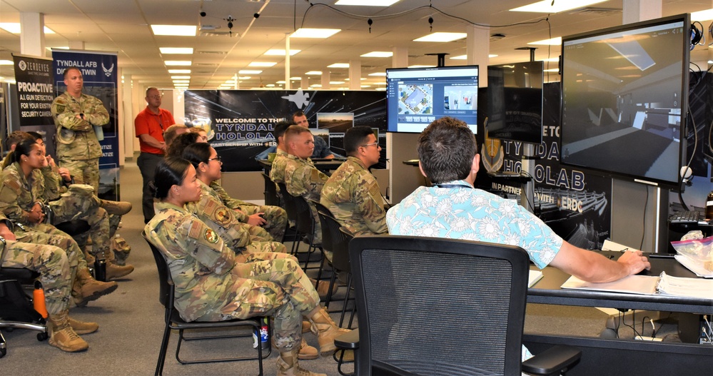 ROTC Students Take a Look at the Tyndall Digital Twin