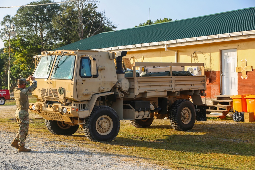 54th SFAB prepares firing range for multinational partners