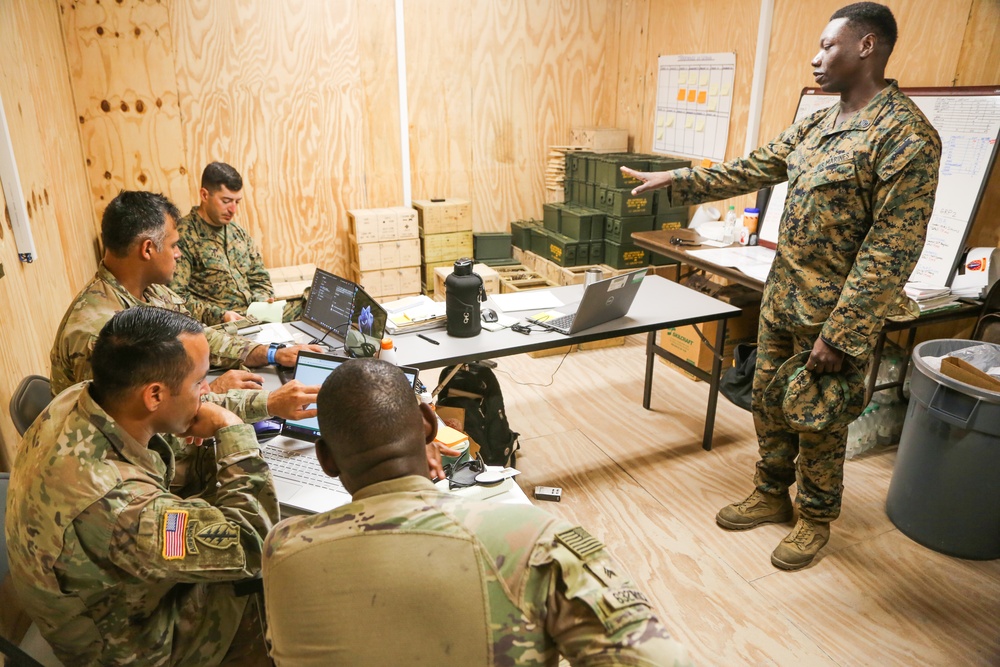 54th SFAB prepares firing range for multinational partners