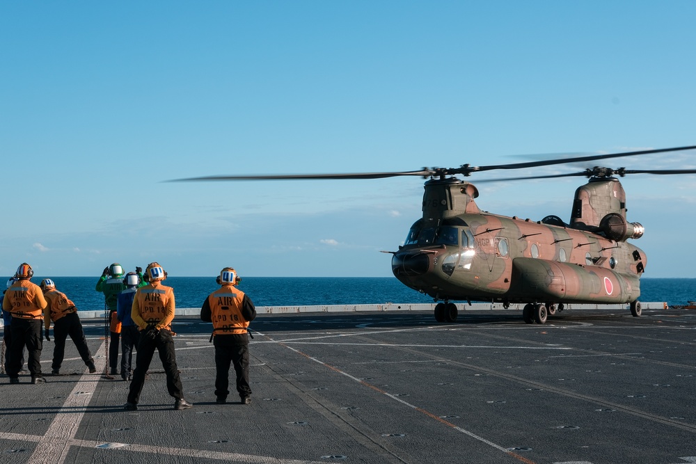 Flight Operations aboard the USS New Orleans during Talisman Sabre 23