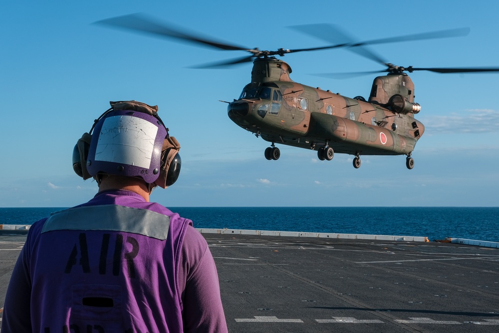 Flight Operations aboard the USS New Orleans during Talisman Sabre 23