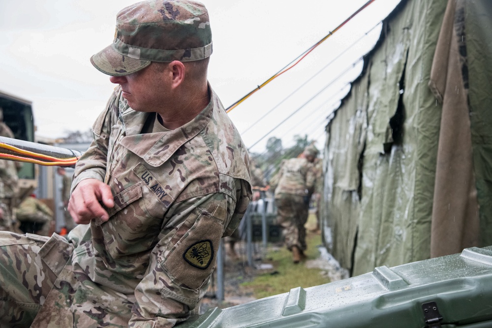 During Talisman Sabre Soldiers of the 144th Area Support Medical Company Establish A Role 2 Medical Center