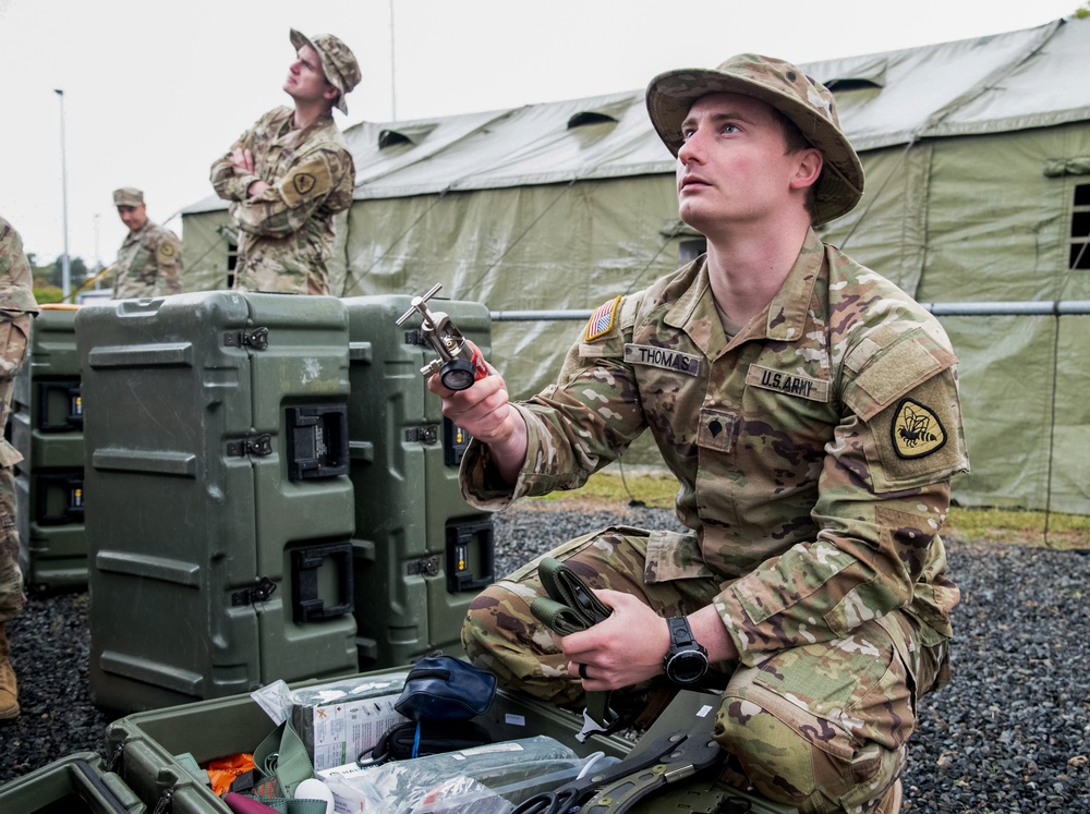 During Talisman Sabre Soldiers of the 144th Area Support Medical Company Establish A Role 2 Medical Center