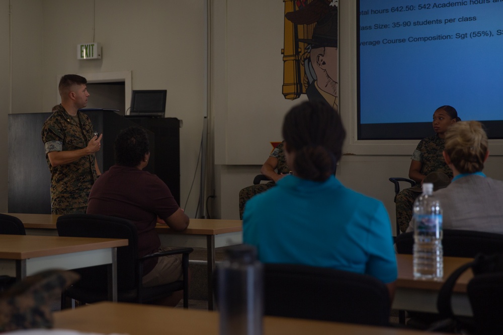 The Defense Advisory Committee on Women in the Services visits MCRD San Diego - 25 July 2023