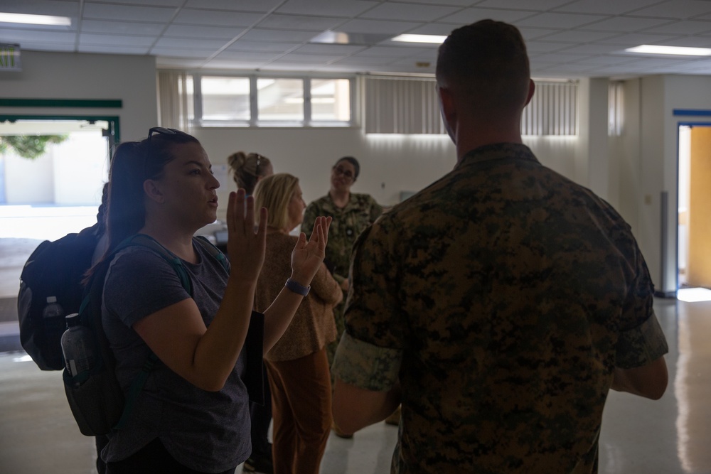 The Defense Advisory Committee on Women in the Services visits MCRD San Diego - 25 July 2023