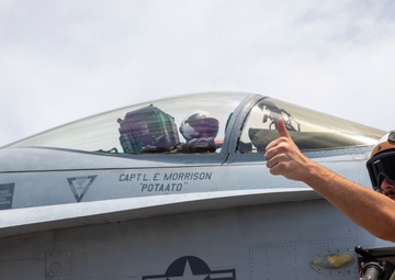 Hot Fuel: VMFA-115 conducts hot fueling operations at Kadena AB during Northern Edge 23-2