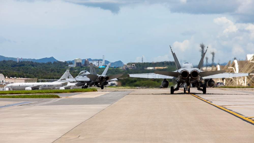 Hot Fuel: VMFA-115 conducts hot fueling operations at Kadena AB during Northern Edge 23-2