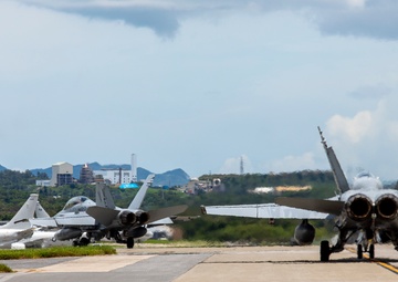Hot Fuel: VMFA-115 conducts hot fueling operations at Kadena AB during Northern Edge 23-2