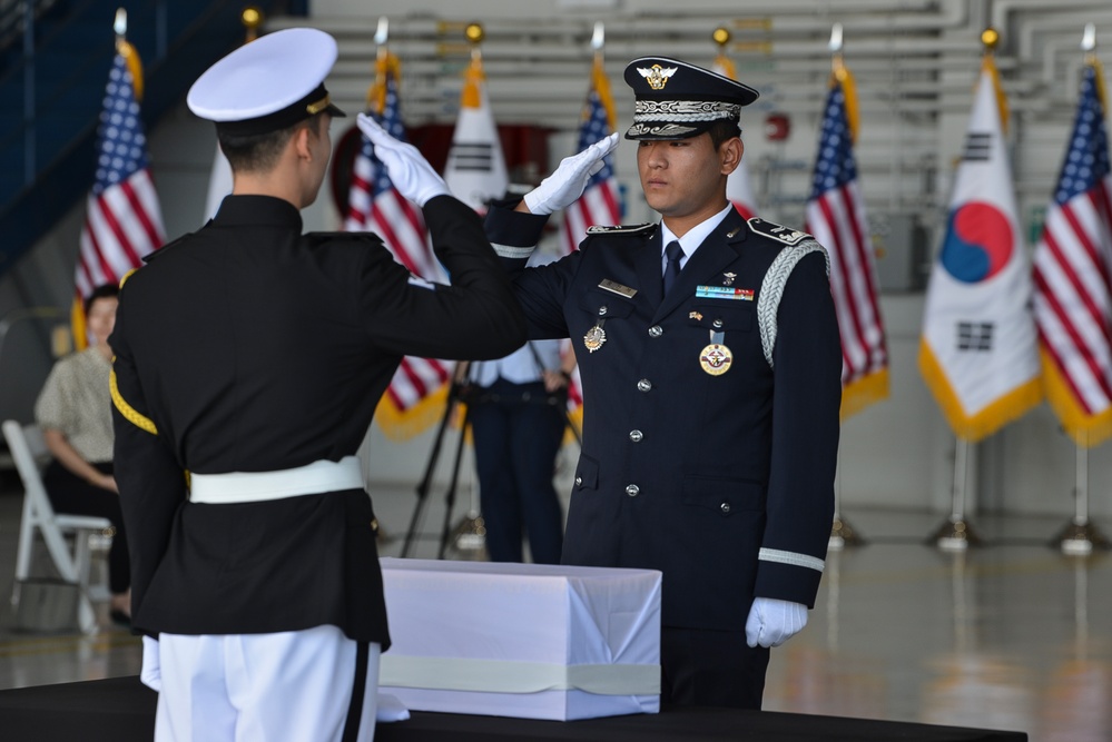 DPAA and ROK Host  Repatriation Ceremony