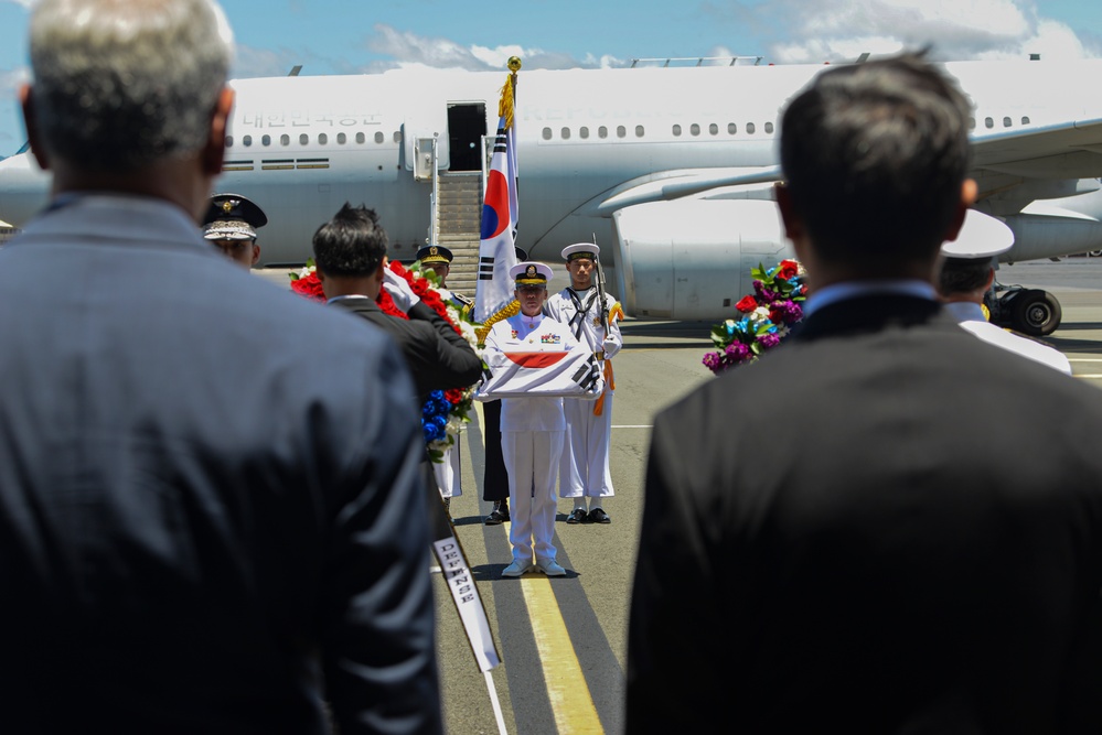 DPAA and ROK Host  Repatriation Ceremony