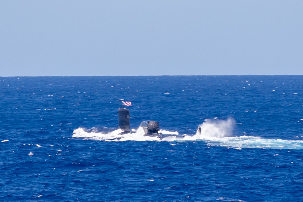 USS North Carolina (SSN 777) Transits Indian Ocean during Talisman Sabre 23