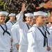 Sailors Assigned to USS Roosevelt March in the 64th Sea Festival, Klaipėda, Lithuania