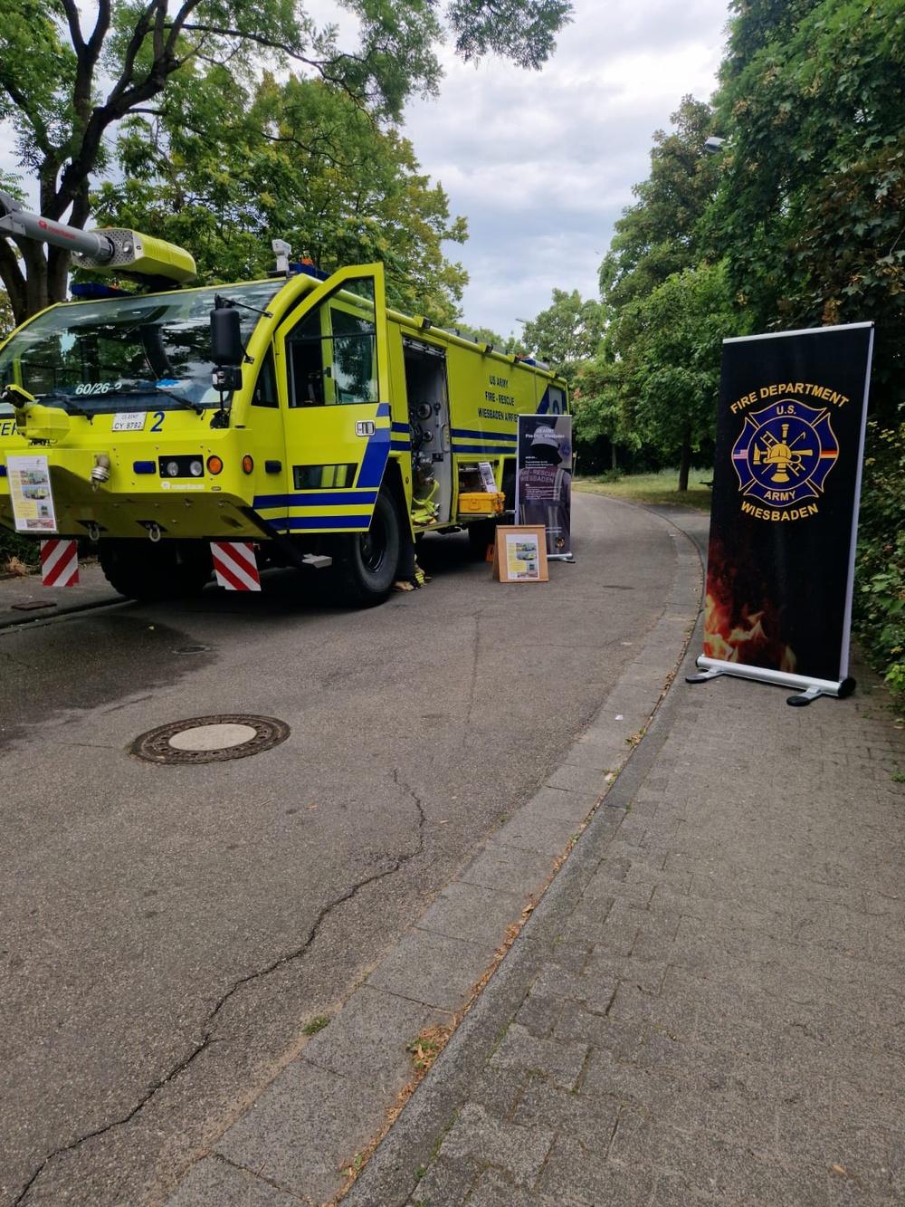 USAG Wiesbaden Fire Department participates in community events with HN volunteer fire departments