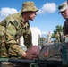Soldiers of the 144th Area Support Company train with the 3rd Health Battalion Australian Defense Force during Talisman Sabre