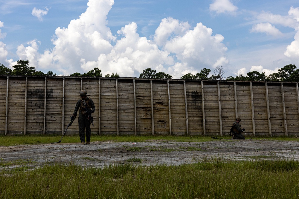 Combat Logistics Battalion 24 conducts a live fire range during its Marine Corps Combat Readiness Evaluation