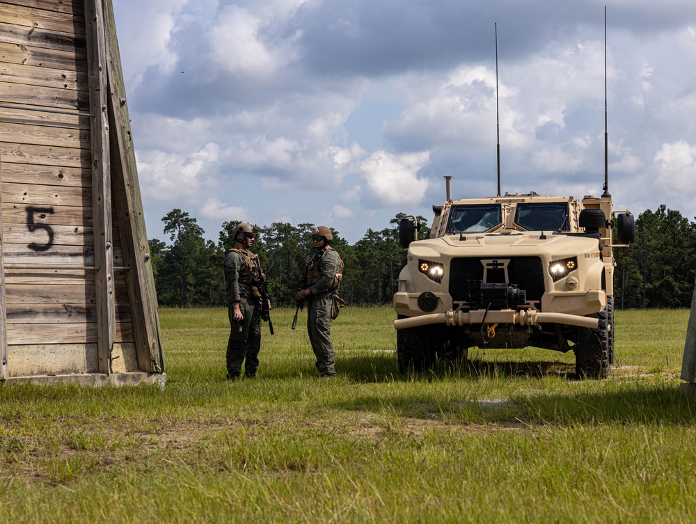 Combat Logistics Battalion 24 conducts a live fire range during its Marine Corps Combat Readiness Evaluation