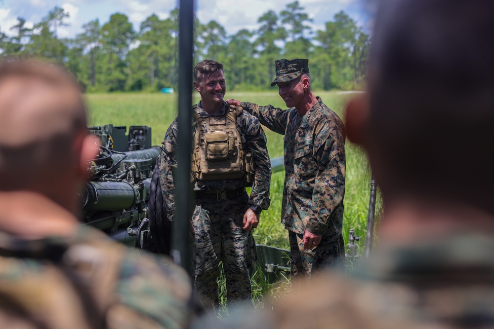 36th Assistant Commandant of the Marine Corps visits Marines with 1/10