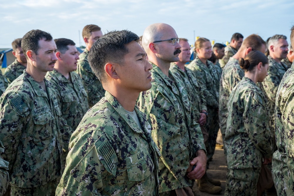 Joint Task Force-7 holds all-hands at Camp Resolute LSA ahead of JLOTS