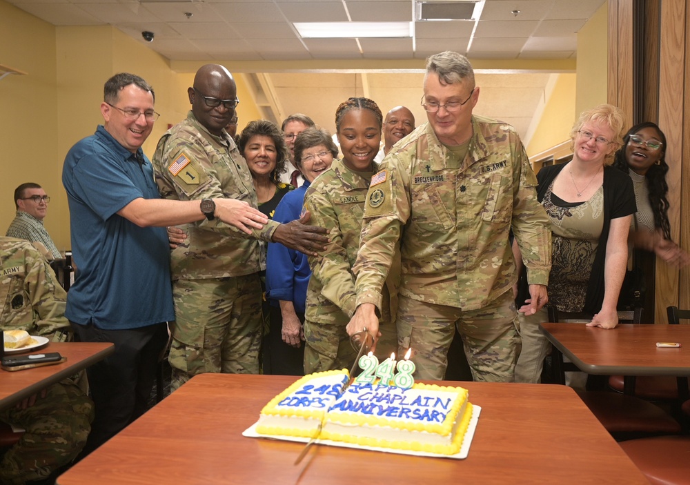 Chaplains, History, and Cake: 248th Anniversary of Chaplain Corps observed with “revolutionary” joint training