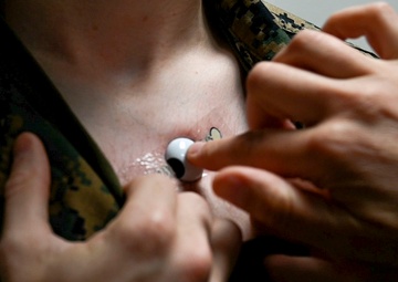 Joint service CBRN exercise a perfect opportunity for USAMMDA’s wearable health monitor team