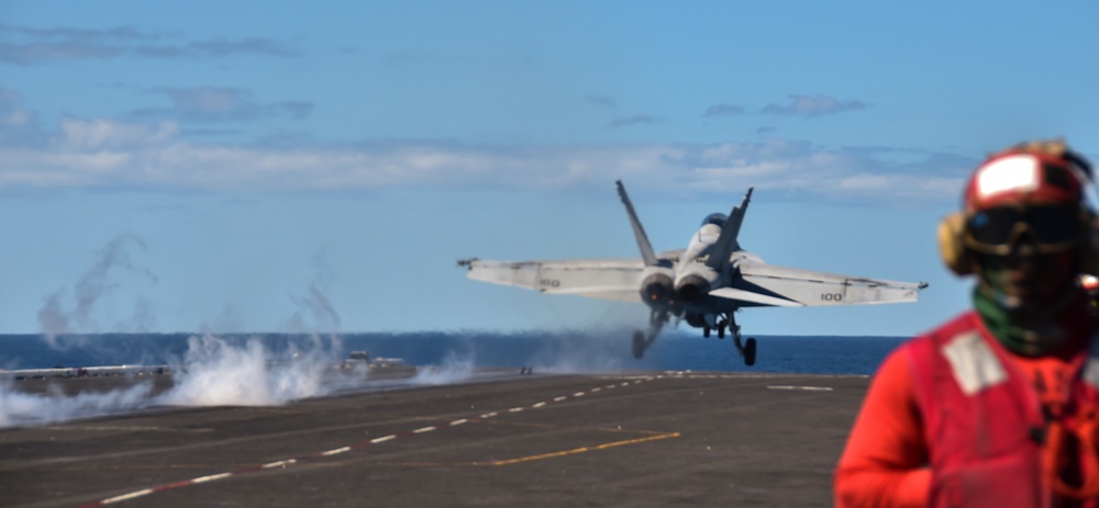 USS Ronald Reagan (CVN 76) conducts flight operations in support of Talisman Sabre 23