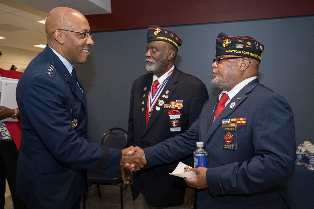 DSD, DoD Leaders Host Tuskegee Airmen and Montford Point Marines
