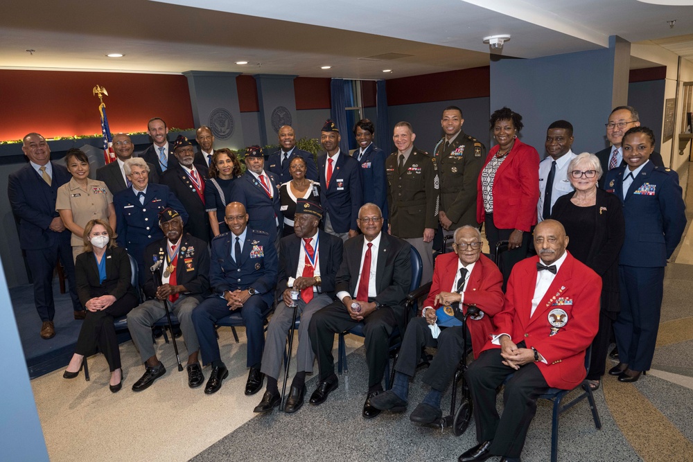 DSD, DoD Leaders Host Tuskegee Airmen and Montford Point Marines